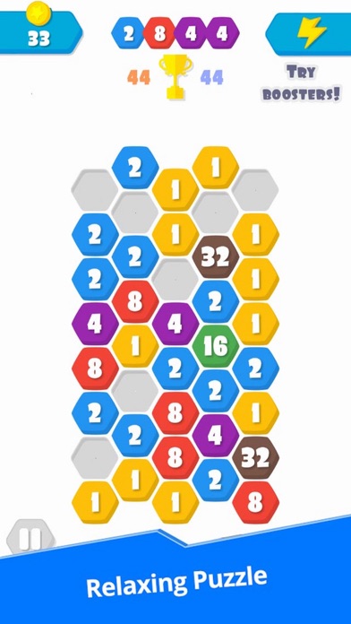 Hex Number 2048+ screenshot 2