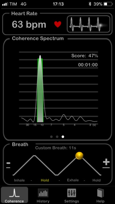 HeartRate+ Coherence Screenshots
