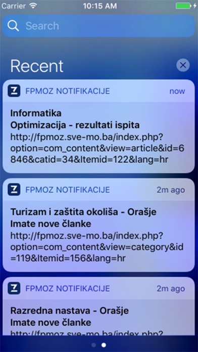 FPMOZ Notifikacije screenshot 4