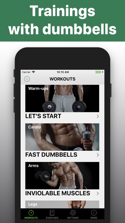 Dumbbell -workout HIIT trainer