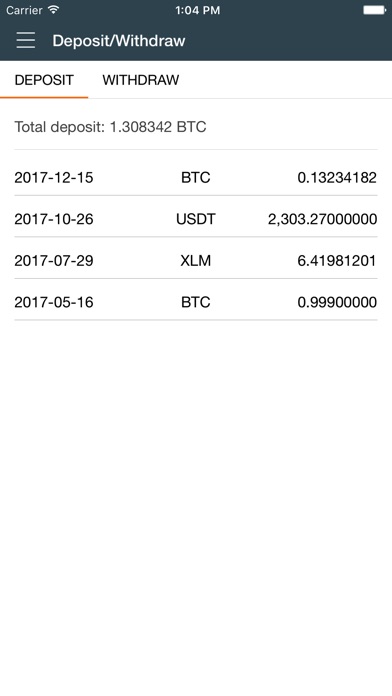 My Bittrex Wallet screenshot 3