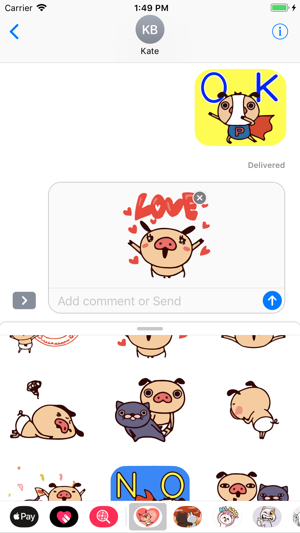 Polly Cute Stickers Pack App(圖2)-速報App