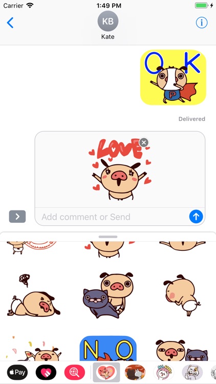Polly Cute Stickers Pack App