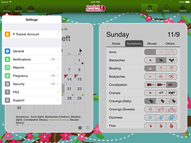 Period Tracker HD screenshot-3