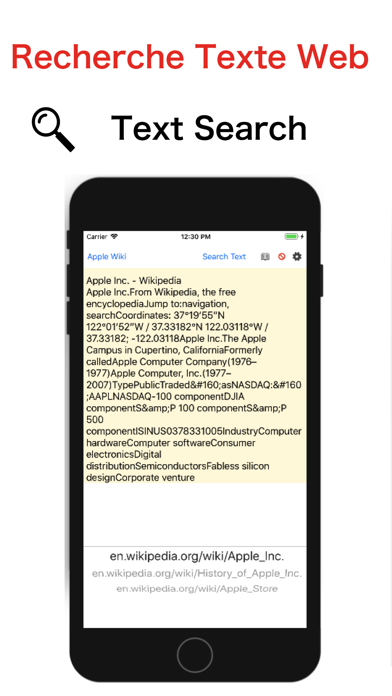 Recherche texte Web par URLs Recherche texte Web par URLs