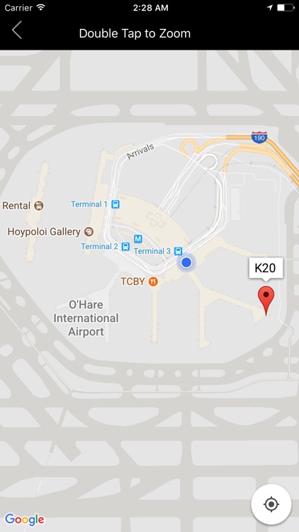 Travelmap: O'hare Airport