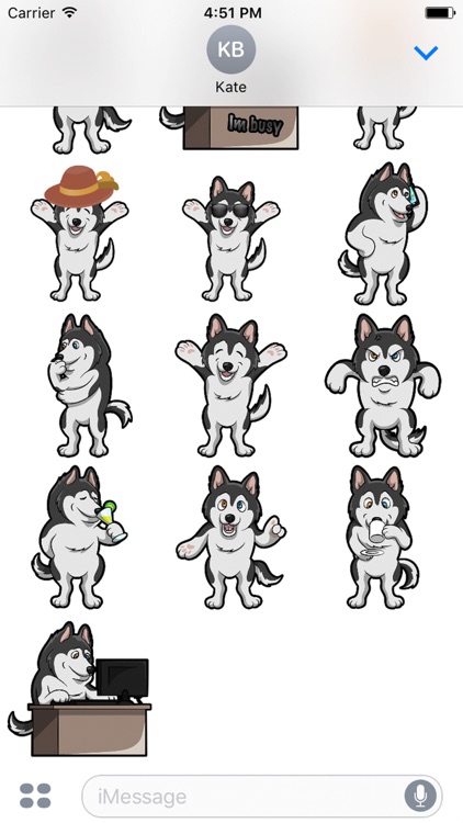 My HuskyMoji Dog Stickers screenshot-4