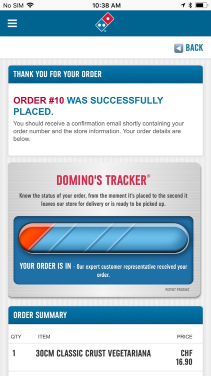 Domino's Pizza Switzerland screenshot-3