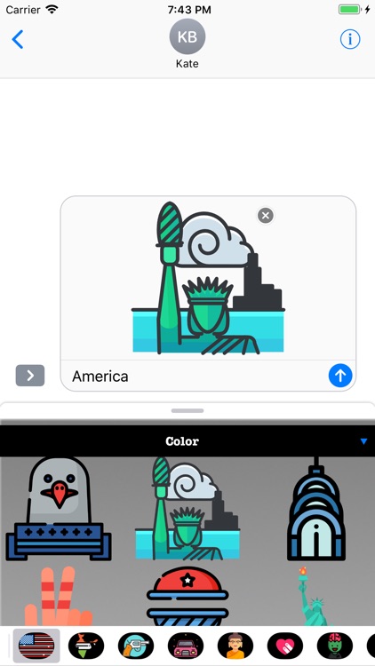 USA Stickers and Emojis