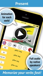 Norwegian Verbs Pro. LearnBots Captura de tela 1