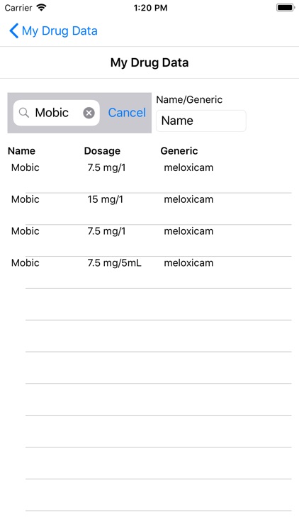 My Drug Data