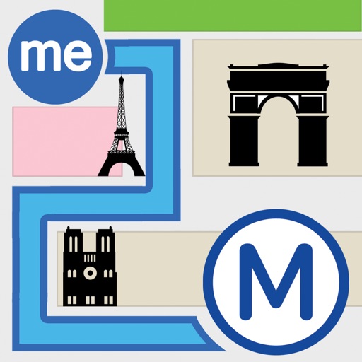 me 2 metro Paris underground icon