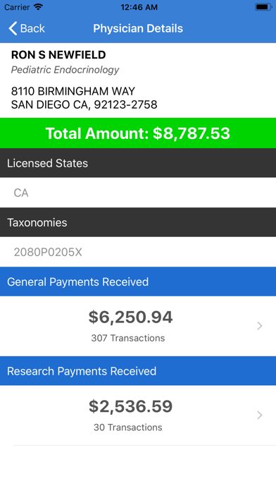 OpenPayments Search screenshot 3