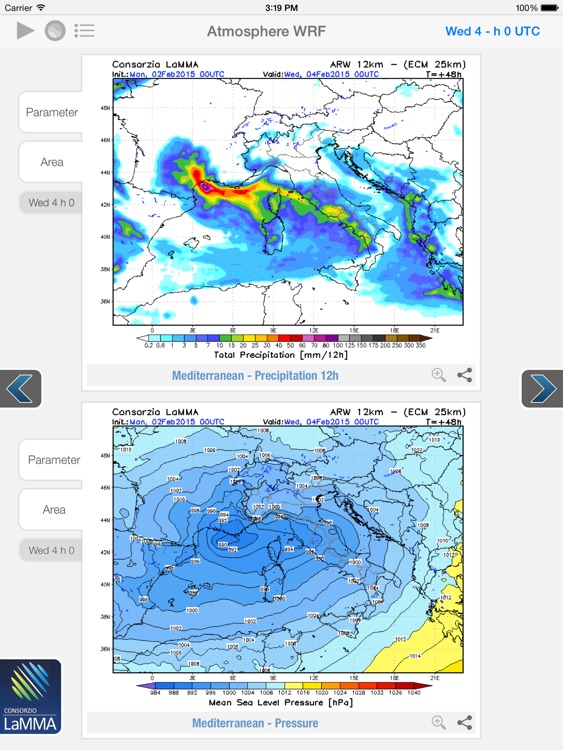 Atmosphere WRF for iPad