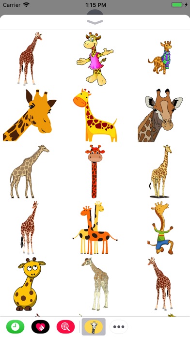 Incredible Giraffe Stickers screenshot 3