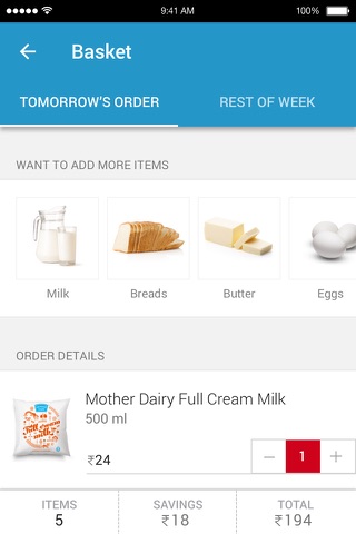 Milkbasket: Grocery Delivery screenshot 3