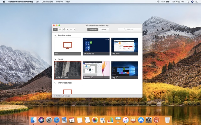 Remote access for mac os x