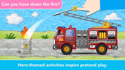Kids Vehicles 1: Interactive Fire Truck - 3D Games for Little Firefighters and Drivers of Firetrucks by 22learn Screenshot 6