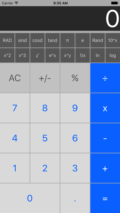 How to cancel & delete Blue Calculator+ from iphone & ipad 1