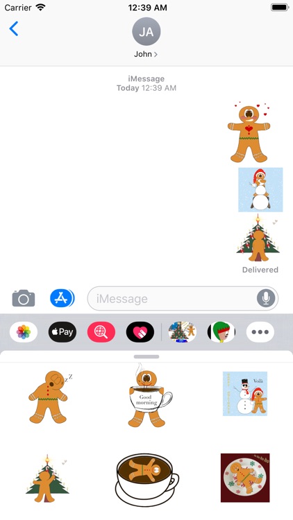 Animated Gingerbread Stickers