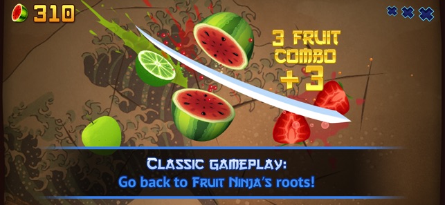 Go crazy with a sword and a load of fruit