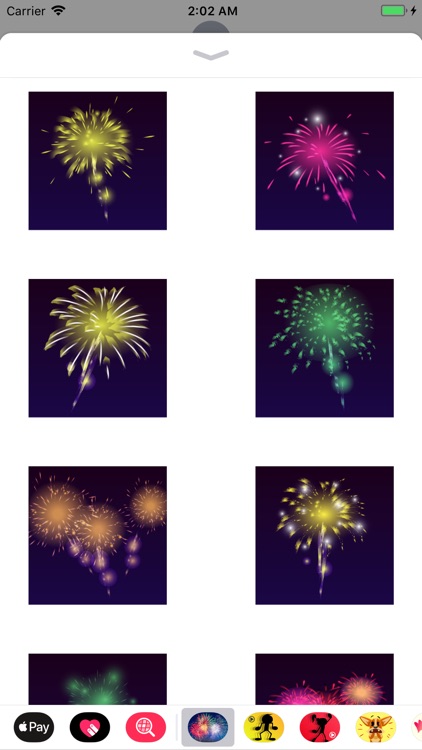 Animated Fireworks GIF SMS App screenshot-3