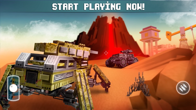 Blocky Cars - shooting games screenshot-4