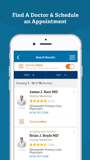 Ohiohealth On The Iphone Screenshots