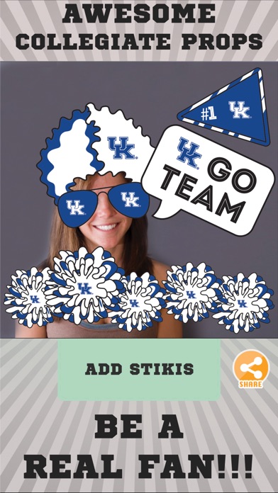 Kentucky Wildcats Selfie Stickers screenshot 2