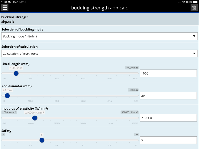 Hydraulics calculator