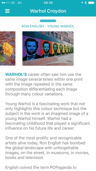 Warhol Croydon screenshot 3