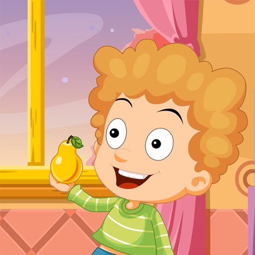 Cute Boy Eat Fruit - physics games