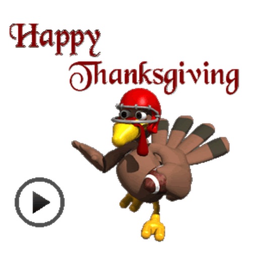 Animated Turkey Day Sticker icon