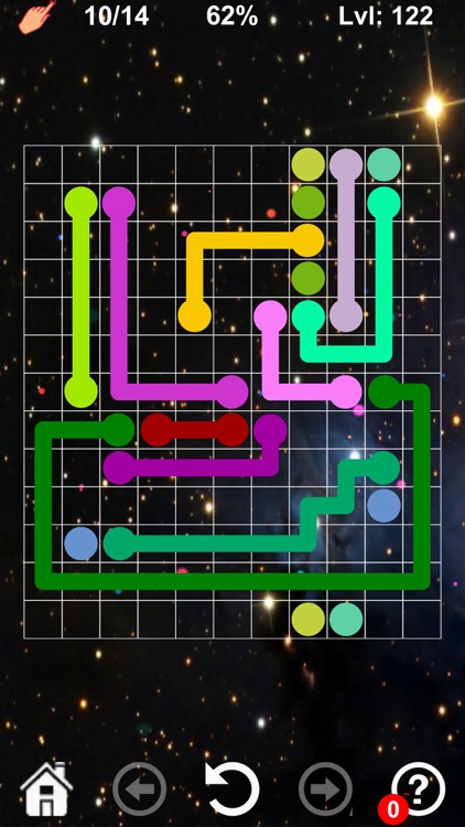 Connect colored lines - puzzle