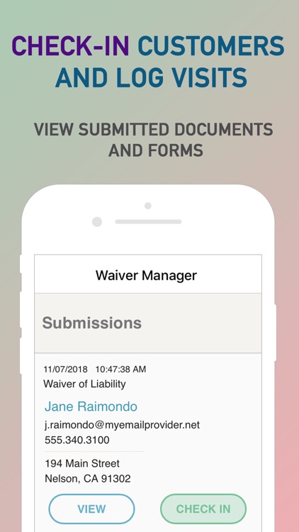 Waiver Manager Paperless Kiosk