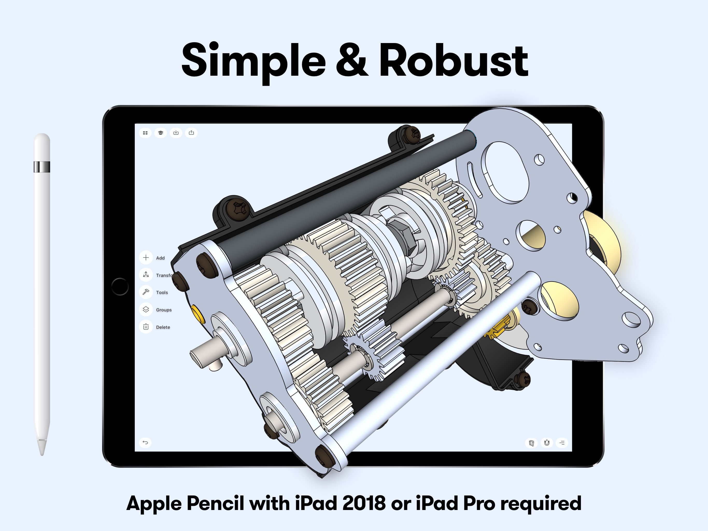 Screenshot do app Shapr: 3D modeling CAD