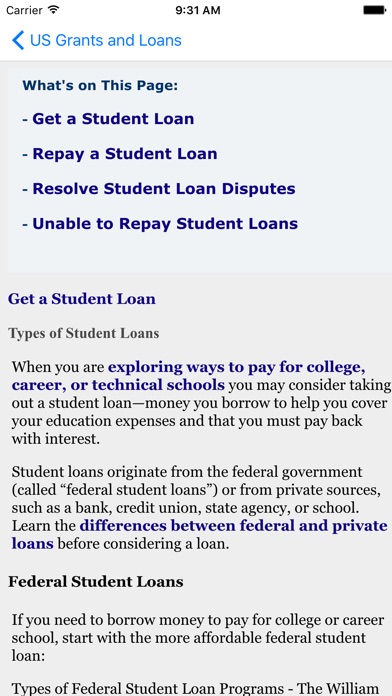 US Grants and Loans screenshot 4