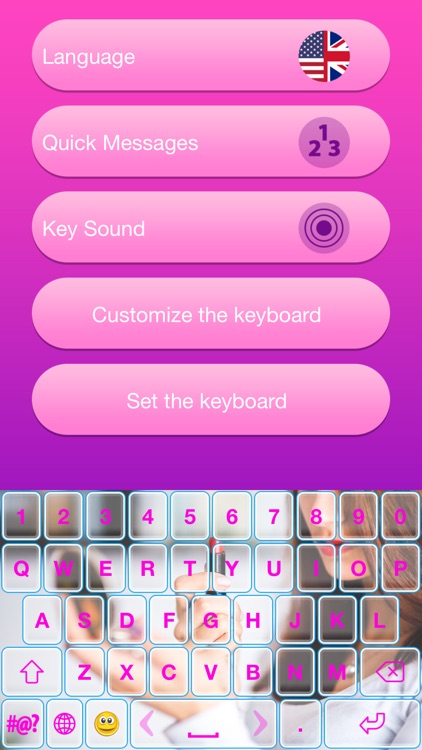 Photo Keyboard with Emoticons