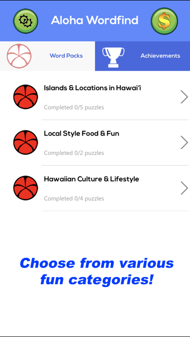 Aloha Wordfind screenshot 4