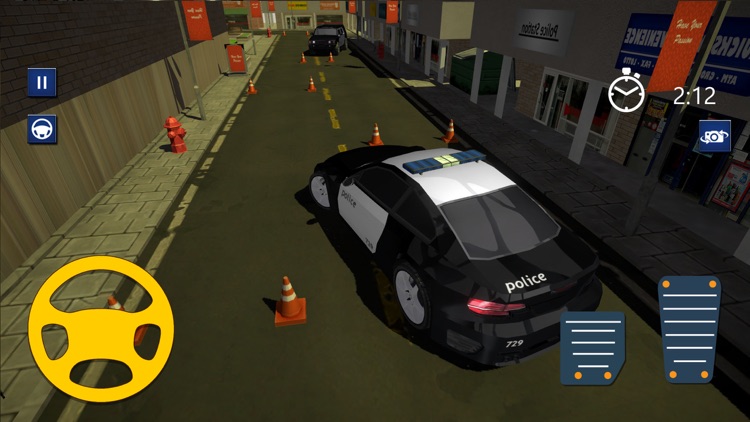 3D Police Car Parking Driver