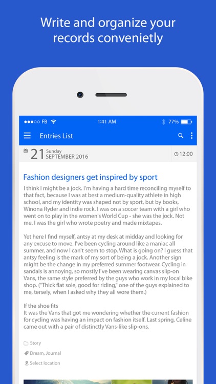 Diaro - Diary, Journal, Notes screenshot-4