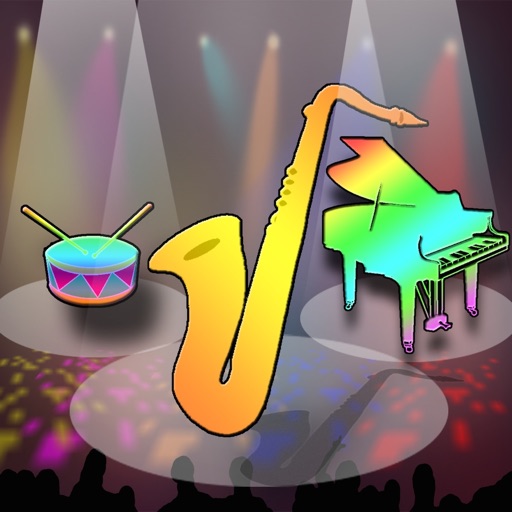 123 Music Coloring - Educational Fun Musical Instruments Coloring Pages Game icon