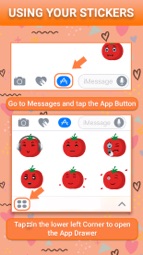 Emotional Tomato GIFs, Sticker Captura de tela 1