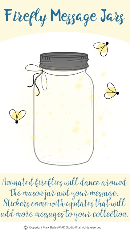 Animated Firefly Jar Stickers