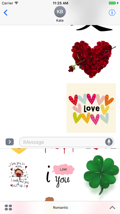 Romantic Emoticons screenshot 4