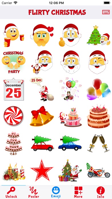 Flirty Christmas Emoji screenshot 4