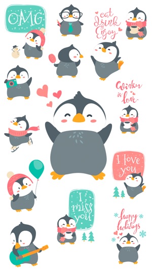 Lovely Penguin - Stickers(圖2)-速報App