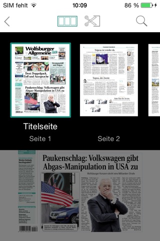 WAZ E-Paper News aus Wolfsburg screenshot 4