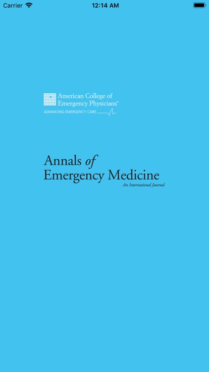 Annals of Emergency Medicine
