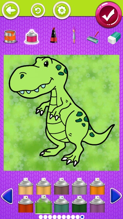 Dinosaur Coloring Book Pages screenshot 4
